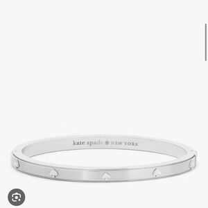 Kate spade blue and silver bangle bracelets